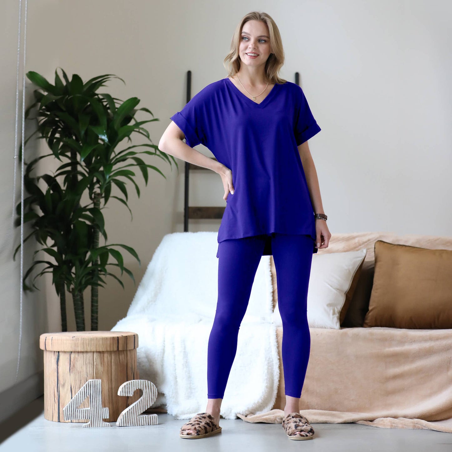 .SI-18582 Tunic & Leggings 2pc Set