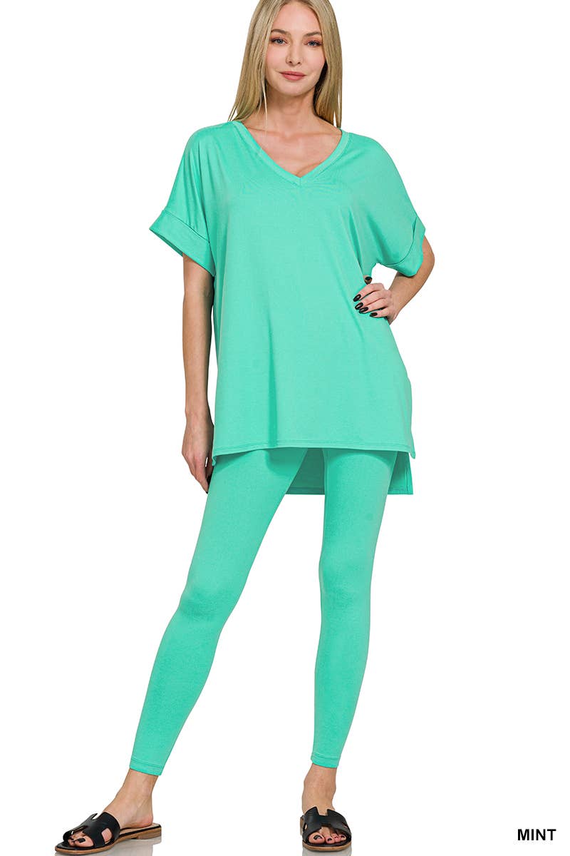 .SI-18582 Tunic & Leggings 2pc Set