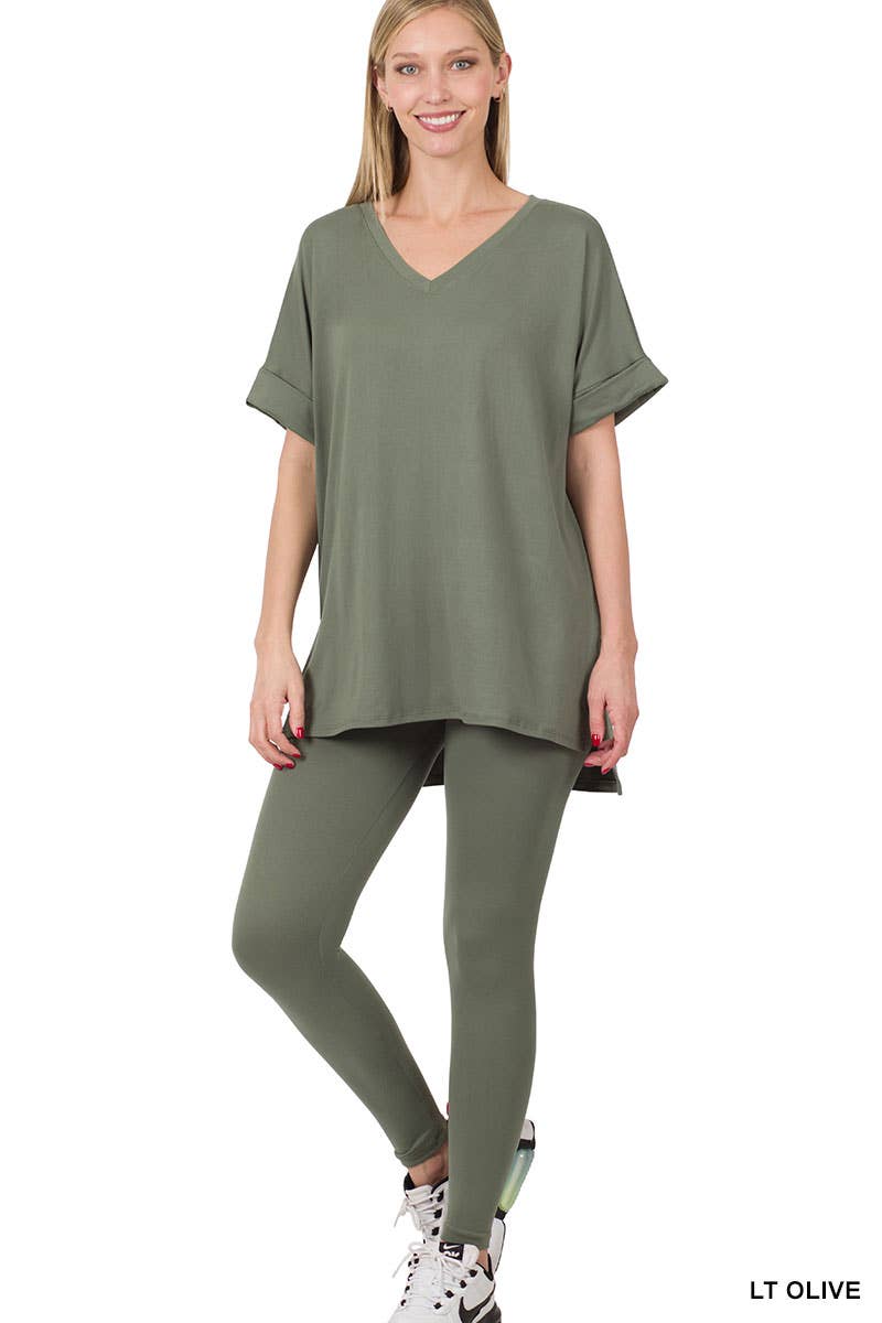 .SI-18582 Tunic & Leggings 2pc Set